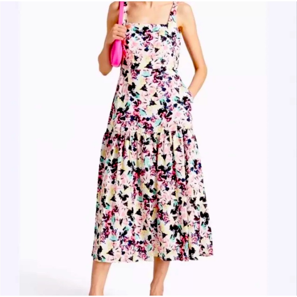 Aidan by Aidan Mattox Satin Floral Print  Dress Size 6